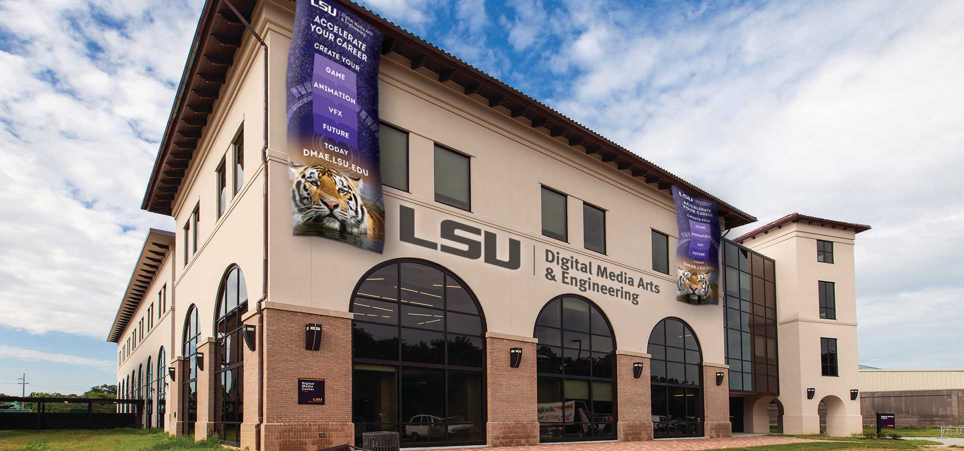 Louisiana State University (LSU) Digital Media Center Entrance