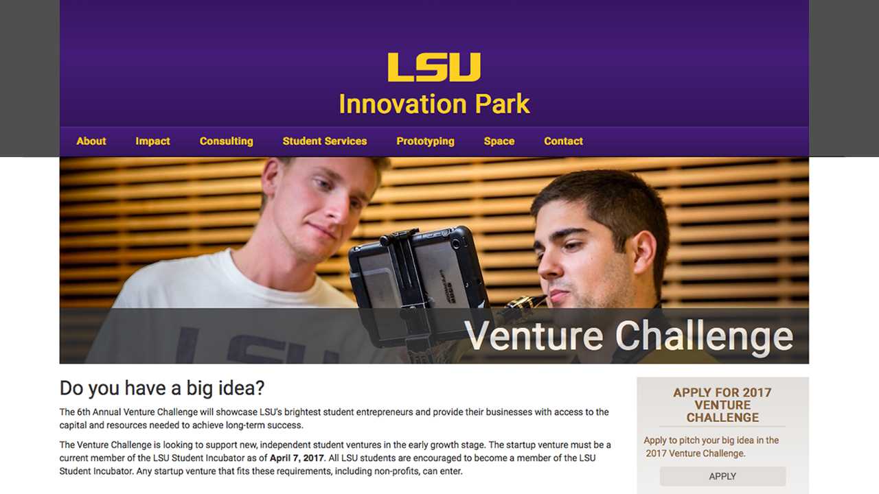 LSU Student Business Incubator news author