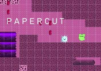 Title screen of Papercut game